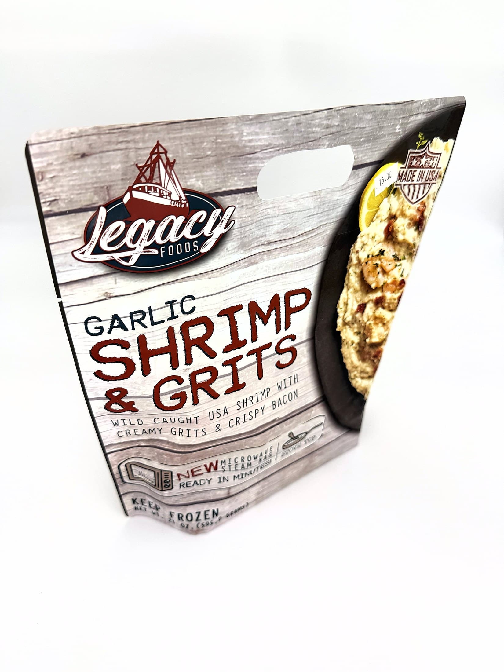 Legacy Foods Garlic Shrimp & Grits