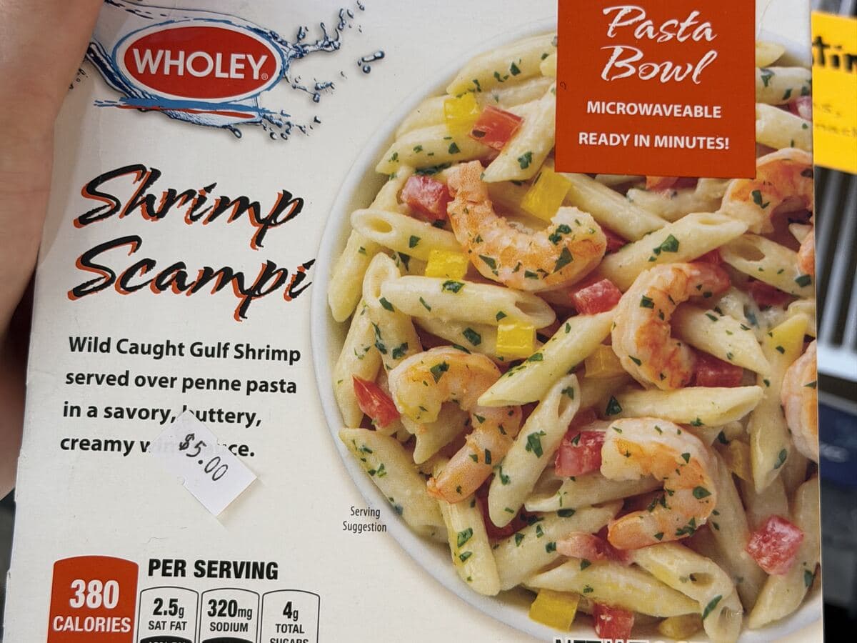 Wholey Shrimp Scampi Pasta Bowl